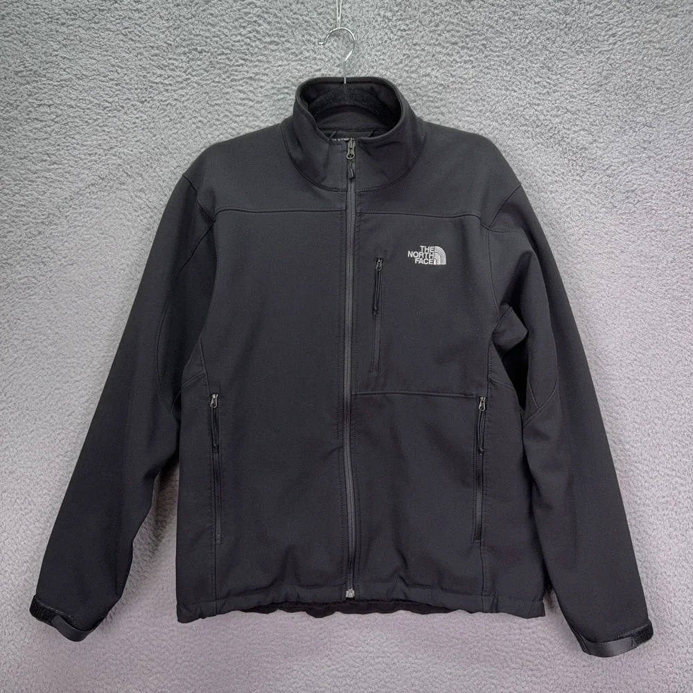 North Face Coat Mens M Black Apex Bionic Jacket Outdoor Hiking Trail Camp Rugged
